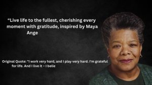 Maya Angelou's Wisdom 13 Life-Changing Quotes for Empowerment and Success