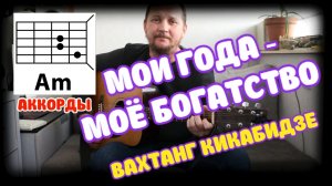 МОИ ГОДА - МОЁ БОГАТСТВО (ВАХТАНГ КИКАБИДЗЕ) ПРОСТАЯ ПЕСНЯ НА ГИТАРЕ (АККОРДЫ БЕЗ БАРРЭ) КАК ИГРАТЬ