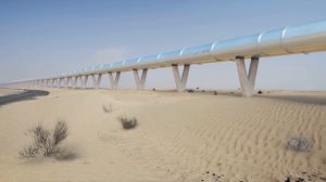 Концепт скоростной транспортной системы Hyperloop One в ОАЭ