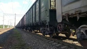 В застое. Электровоз ВЛ10-1336 с грузовым поездом на станции Рыбацкое
