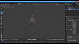 создание простой елки в blender