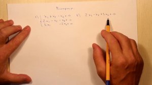 Решение однородных линейных систем. Вопросы