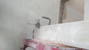 Без пыли. Заусовка запил под 45° шлифовка плитки керамогранита