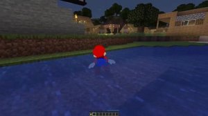 Mario Explores the Old Minecraft Tutorial World! (TU1) - Minecraft Mario 64 Mod