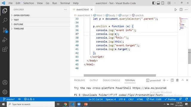 event vs event.target vs this in javascript | events in javascript | this keyword in javascript