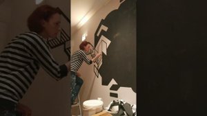 Даня Дунай Декор - "ГЕОМЕТРИЯ" роспись стен по трафарету, панно, граффити