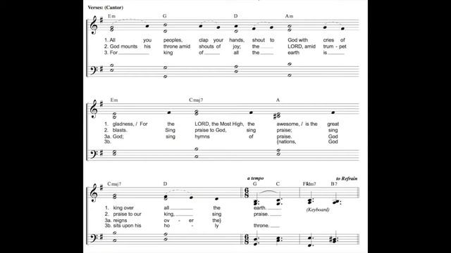 49 God mounts his throne - Psalm 47:2-3, 6-7, 8-9 - The Ascension of the Lord смотреть онлайн