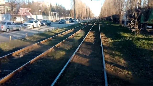 Трамвайный маршрут #417. Нижний Новгород. Вид из кабины. Часть 3.