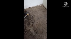 Снятие битума (смолы) со стяжки или "Привет из прошлого века")))