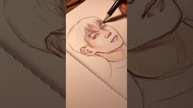 Быстрый набросок карандашами CoLLart ?? #sketch #btsarmy #art #jungkook