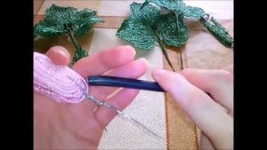 Нежная роза из бисера.Часть 5 - Сборка.
