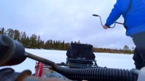 Лесные озера. Путешествие на мотобуксировщике. Рыбалка и туризм в Карелии.
