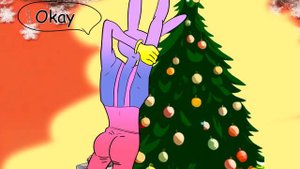 Pomni and Jax decorating Christmas tree but that sneaky Jax 🥵 The amazing digital circus comic TADC