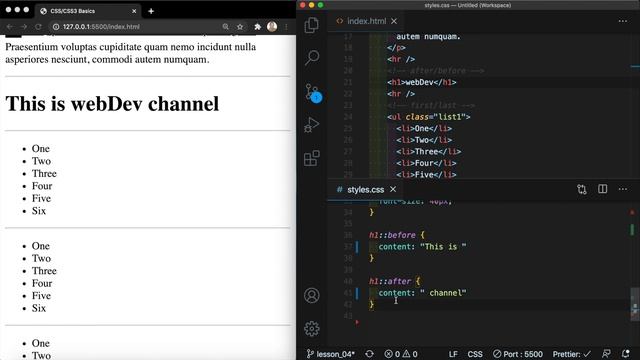 CSS3 #4 Псевдоэлементы и псевдоклассы (Pseudo-elements & Pseudo-classes)