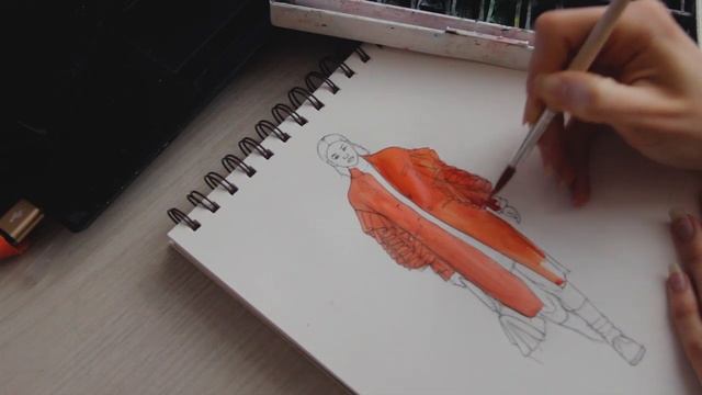 Фигура человека, fashion illustration. Рисунок смотреть онлайн