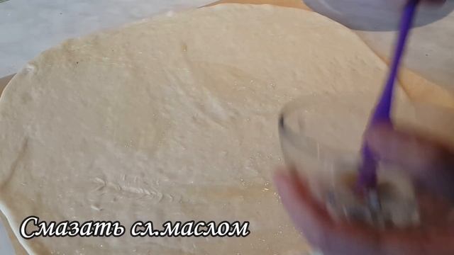Рулет из дрожжевого тесто с орехами...Yong'oqli rulet