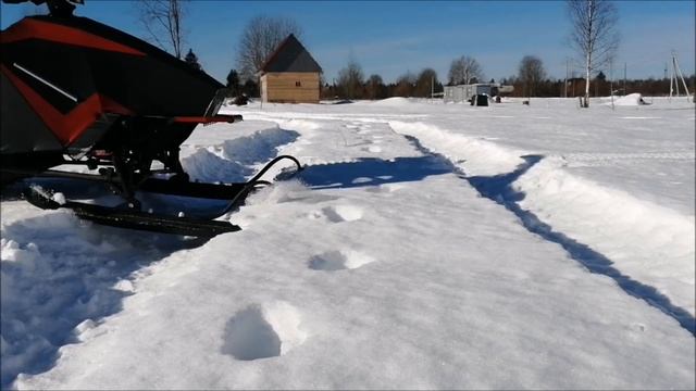 Самоделка снегоход подвеска МИКС 2. Размеры подвеска. смотреть онлайн
