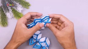 Glitter Foam Snowflakes❄️DIY Christmas Ornaments Making With Foamiran?Сhristmas Craft