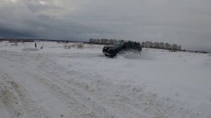 Toyota Fortuner Test drive in winter field conditions in Russia