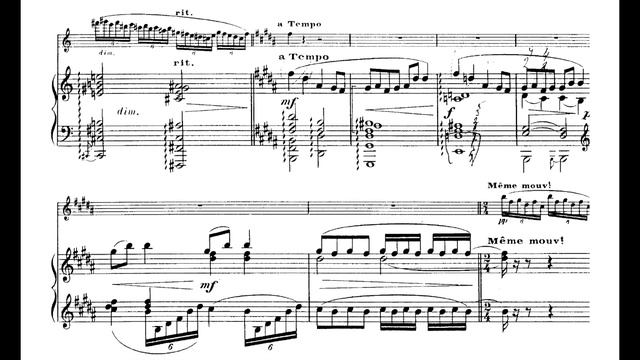 Philippe Gaubert - Sonata No. 3 for Flute & Piano (1933) [Score-Video] смотреть онлайн
