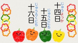 日付の言い方【替え歌】パプリカ 歌っておぼえよう 日本語　子供の歌