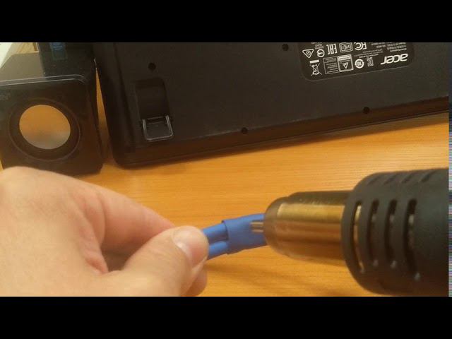 Термоусадка. Работа с термоусадкой на межблочном кабеле.