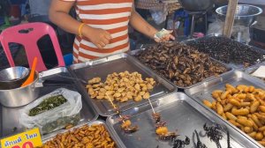 Тайские деликатесы. Сверчки, личинки, скорпионы.