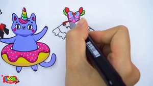 Paper Dolls Dress Up - Angels Rapunzel & Vampire Daughter Unity Dress - Barbie Story & Crafts