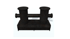 3D model. Ship bollard F. Кнехт.