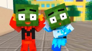 Monster School : Zombie x Herobrine Princess Mermaid - Minecraft Animation