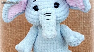 Амигуруми: схема Плюшевого Слоника. Игрушки вязаные крючком. Free crochet patterns.