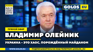 ? Украина сегодня – это хаос, порождённый Майданом. Владимир Олейник