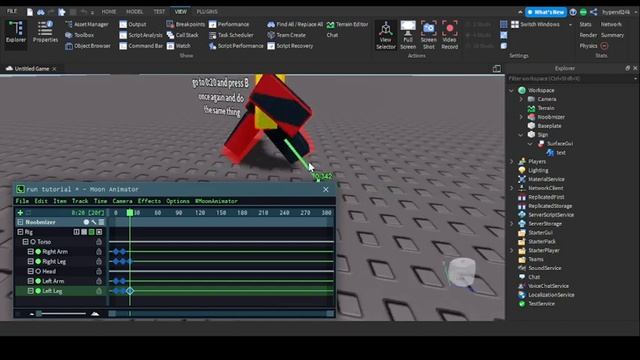 Roblox Run Animation Tutorial | Moon Animator смотреть онлайн