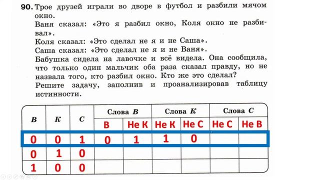 Информатика Босова 8 кл. №90 Решение задания смотреть онлайн