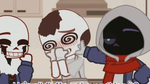 Bad guys teases horror//sans aus//slight horrordust?