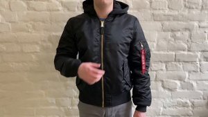 Бомбер Alpha Industries MA-1 Natus Black (Черный)
