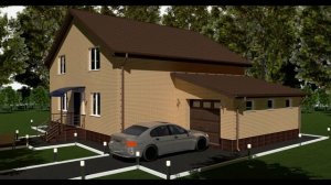 Идеальный проект двухэтажного дома с гаражем общей площадью 184  м2