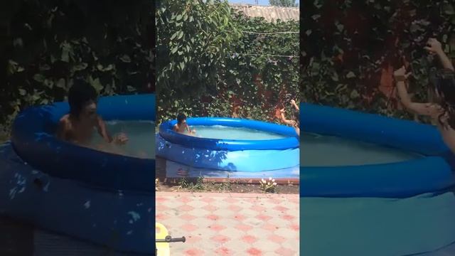 Бассейн, дети, мисс кейти, мультики, Хасавюрт лето смотреть онлайн