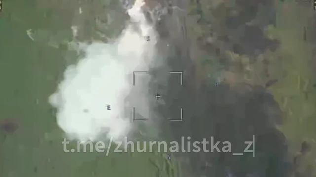 Поражение барражирующим боеприпасом "Ланцет" танка Leopard 2A6. Работино, Запорожское направление. смотреть онлайн