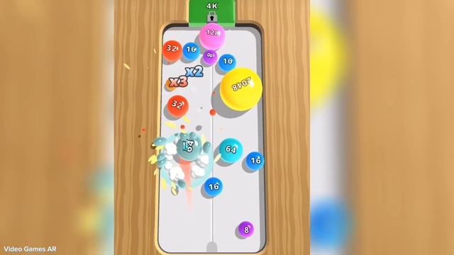 2048 Merge Balls - (4k) Level Up Balls Numbers, Math Games (Max Level) Part 2