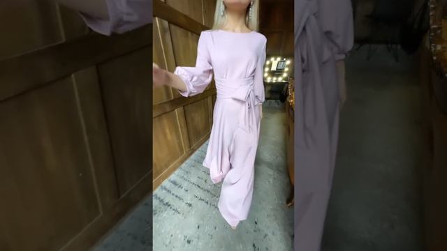 Красивое длинное платье цвета пыльной розы смотреть онлайн