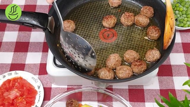 Kalabalık Sofralarınız için Bereketli Ana Yemek - KÖFTELİ ORMAN KEBABI - 300 gr. kıyma ile ..
