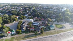 Аэросъемка города Козьмодемьянск/Kozmodemyansk, Mari El Republic