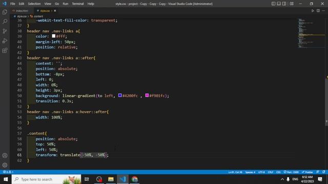 Creative Personal Portfolio Website Using HTML CSS Step By Step