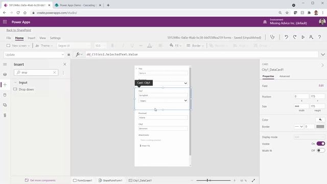 Creating cascading Dropdown in SharePoint with Power Apps (dependent) смотреть онлайн