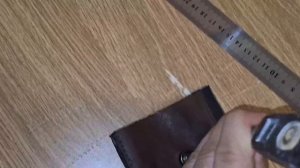 Что можно сшить из старой кожи? Мужской кошелек из кожи с монетницей, своими руками .