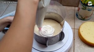 Onson Tort Tayyorlash | Qaymoqli Krem bilan tort yegish | Heart Cake