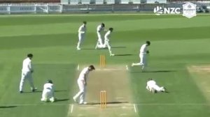 Nathan Smith Run Out Plunket Shield Round 2