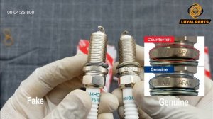 Difference Between Genuine & Counterfeit Toyota 90919-01247 Iridium Spark Plug — Loyal Parts