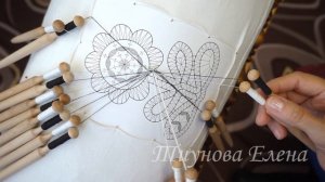 Чёрно белый сувенир (заплёт) #кружевныеуроки #кружево #кружевнойсувенир #ElenaTiunova